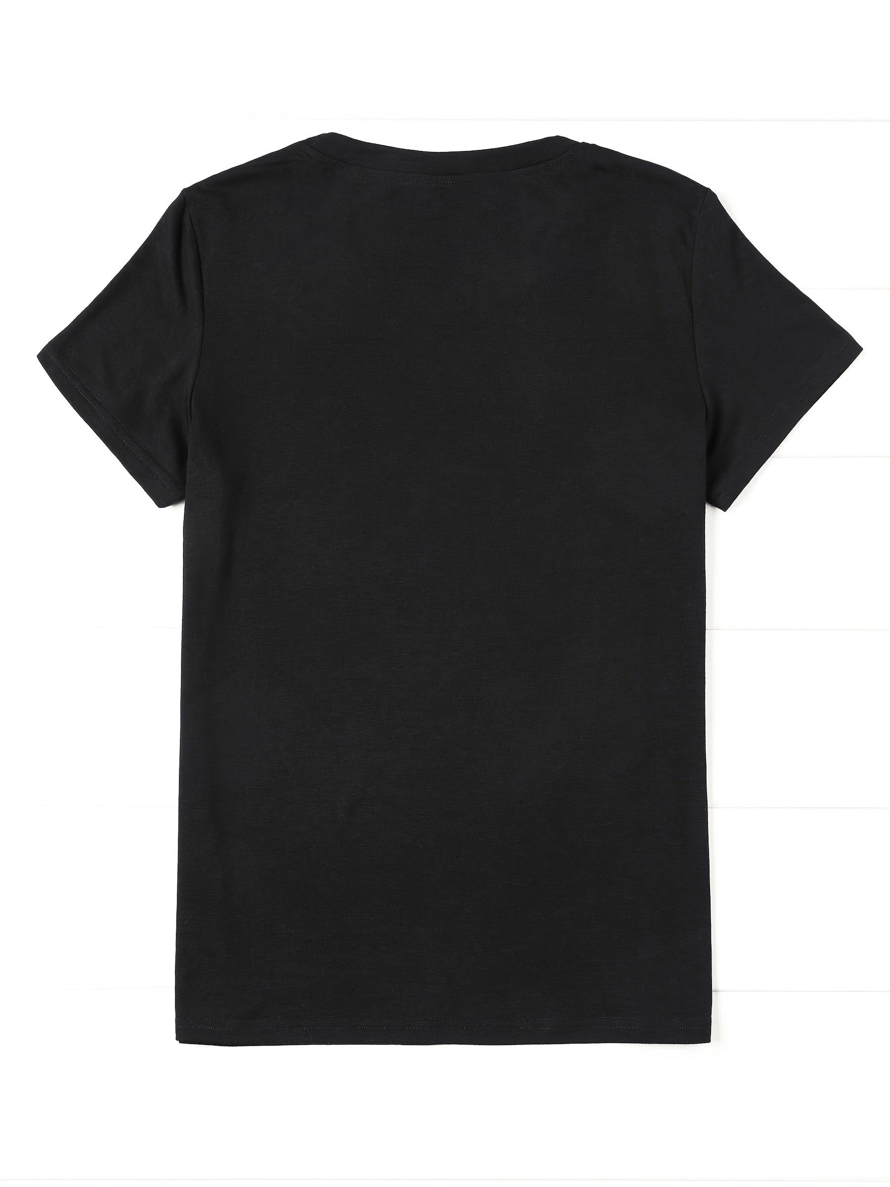 Women's Hip-Hop Street Style Portrait Print T-Shirt - Casual Black Crew Neck, Short Sleeve Top with Red & Green Hair Character Graphic, Polyester, Machine Washable for Spring & Summer, Spring Fashion|Edgy Graphic Shirt|Glossy